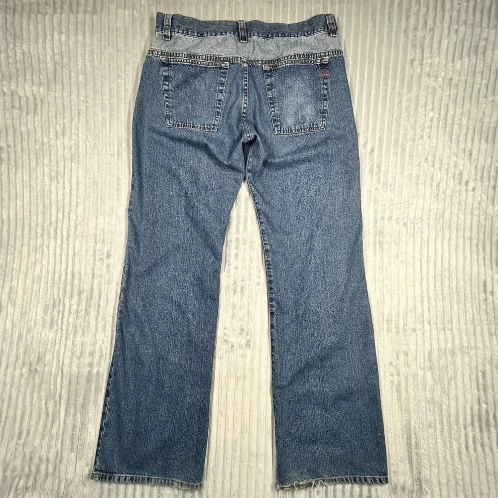 Diesel Jeans Men's 34x32 Straight Leg Medium Wash Preppy Comfort Stretch *Flaw